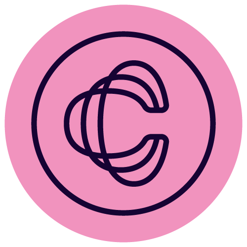 Cirkels logo roze